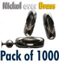 Show product details for #6 3.2mm nickel over brass Connectors 1000off