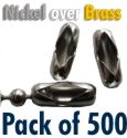 Show product details for #6 3.2mm nickel over brass  Connectors 500off