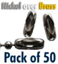 Show product details for #6 3.2mm nickel over brass Connectors 50off