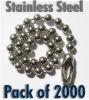Show product details for 2000 off Stainless Steel Ball Chain 200mm 