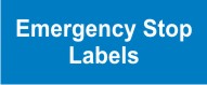 Emergency stop labels