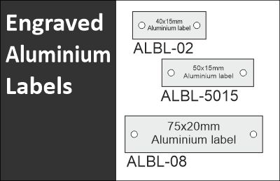 Engraved Aluminium Labels 