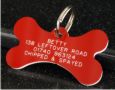 Bone Plastic Pet Tag (Medium)