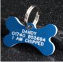 Bone Plastic Pet Tag (Mini)