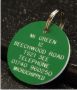 Round Large  Plastic Pet Tag