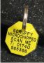 Octagonal Plastic Pet Tag (Mini)