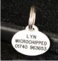 Oval Plastic Pet Tag (Mini)