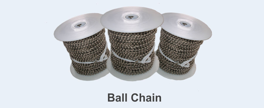 Nickel Over Steel Ball Chain
