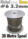 Show product details for #6 3.2mmNickel over brass spool 30 Metres