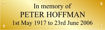 Small Brass Plaques