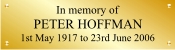 Small Brass Plaques