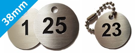 38mm Stainless steel valve tags 
