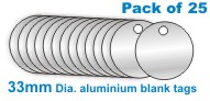 33mm Aluminium Blan...