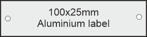 100x25x1.0mm Alumin...