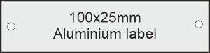 100x25x1.0mm Alumin...