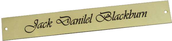 250x30x1.5mm Solid Brass Plaque