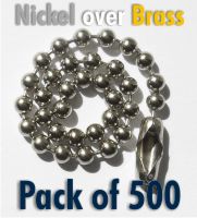 500 off 3.2mm Nickel over brass 150mm