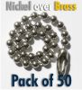 #3 2.4mm Nickel over brass 100mm - 50 off