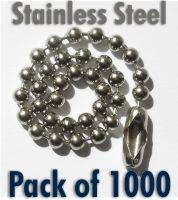 1000 off Stainless Steel Ball Chain 100mm
