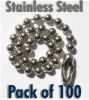 100 off Stainless Steel Ball Chain 150mm