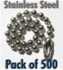 Show product details for 500 off Stainless Steel Ball Chain 100mm