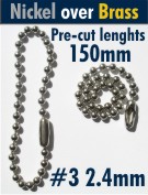 #3 2.4mm Nickel - Brass 150mm 