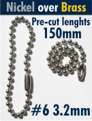 #6 3.2mm Nickel - Brass 150mm