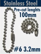 #6 3.2mm Stainless Steel 100mm