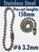 #6 3.2mm Stainless Steel 150mm