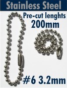 #6 3.2mm Stainless Steel 200mm