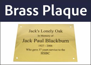 210x150x1.5mm Solid Brass Plaque