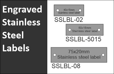 Engraved Stainless Labels 