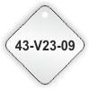 Stainless steel valve tags 50x50x0.9mm