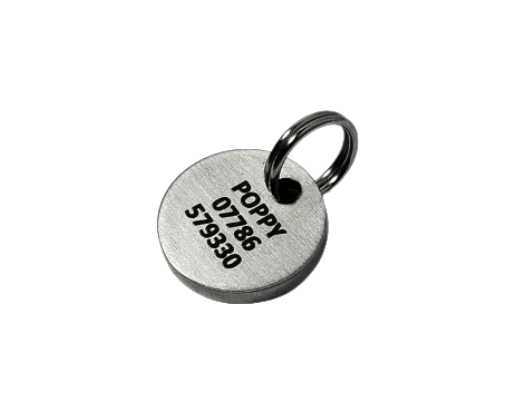 Round Stainless Pet Tag (Ultra Mini)