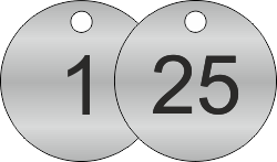 33mm Stainless Steel Valve Tags