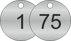 33mm Stainless Steel Valve Tags