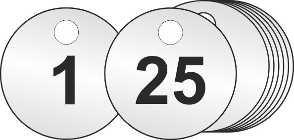 27mm Dia.Aluminium Valve Tags