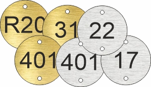 38mm Metal Effect Table Numbers