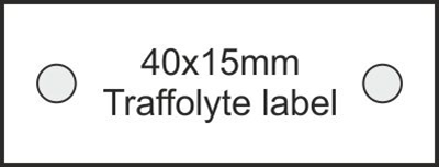 40x15x1.5mm Traffolite labels    