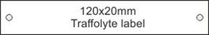 120x20x1.5mm Traffolite labels  