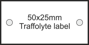 50x25x1.5mm Traffolite labels
