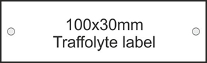 100x30x1.5mm Traffolite labels                        