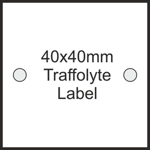 40x40x1.5mm Traffolite labels                     