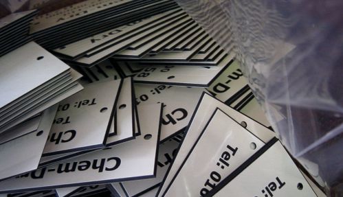 60x25x1.5mm Traffolite labels       