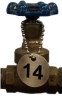 50mm dia. Brass Valve Tags Packs of 25 