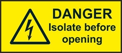 Danger Isolate befo...