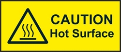 Caution Hot Surface  Pack of 5 off