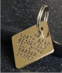 Diamond Brass Pet Tag (Medium)