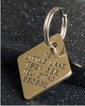 Diamond Brass Pet Tag (Small)