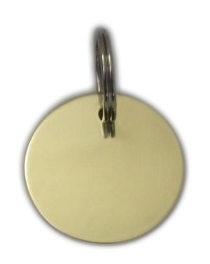 Blank Brass Round Tag